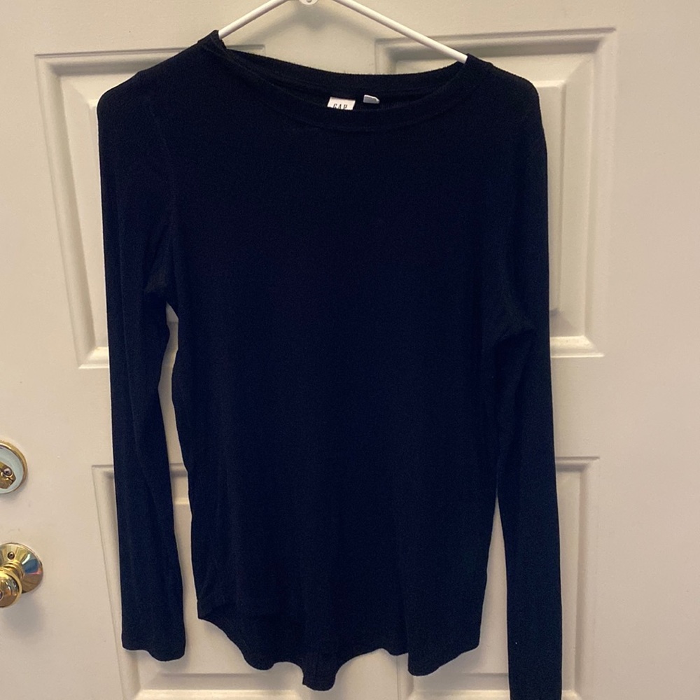 Gap tunic, black, women's M, silky material